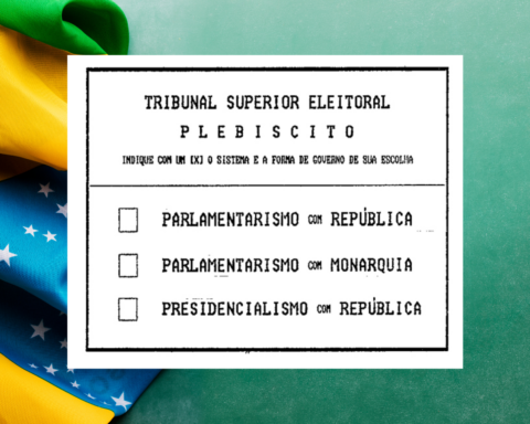 Cédula rejeitada no Plebiscito de 1993. Impressa.